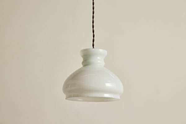 Small Milk Glass Pendant