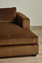Shown in Holland & Sherry Tempo Bronze and Dark Oak, 120 In.