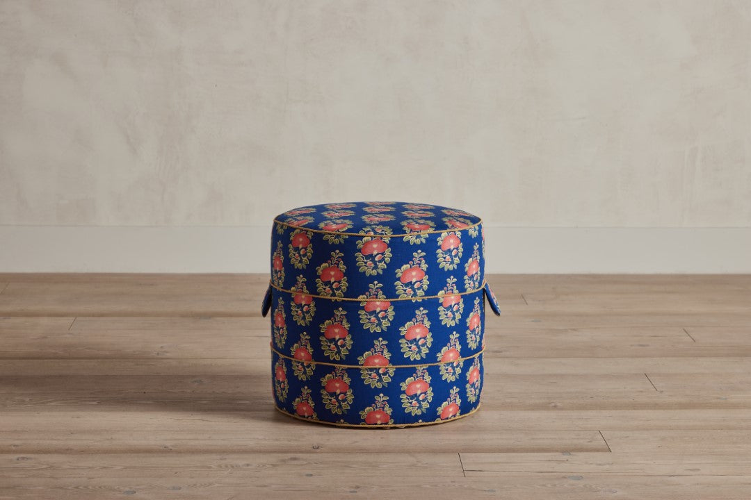 Nickey Kehoe 17" Round Hassock - In Stock