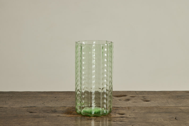 Waves Vase No.2 in Green