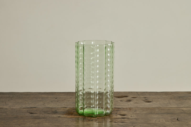 Waves Vase No.2 in Green