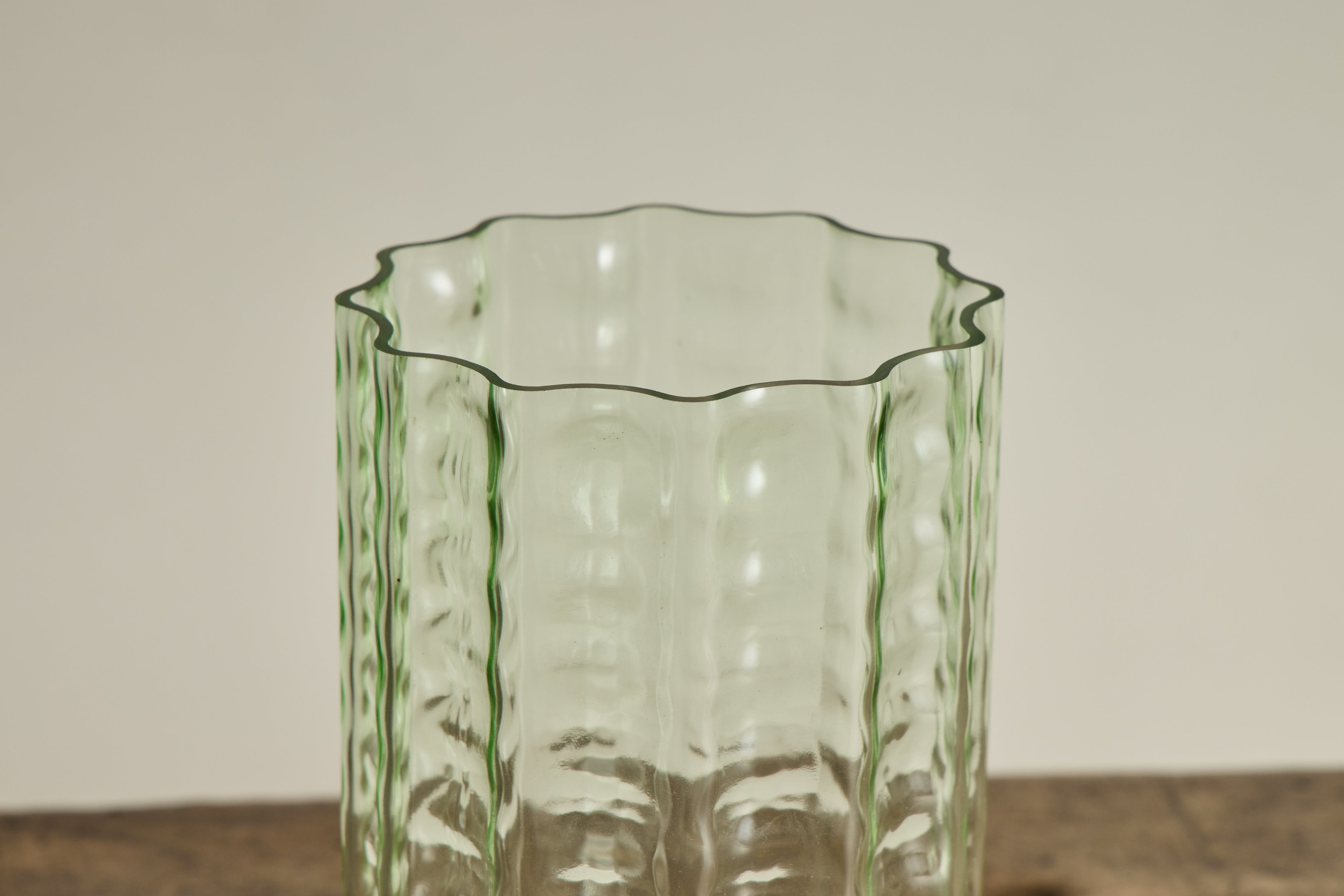 Waves Vase No.2 in Green