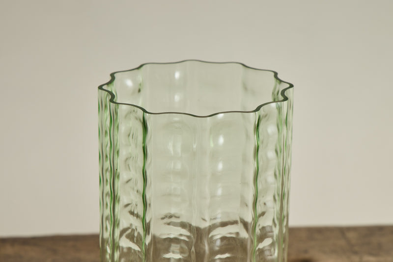 Waves Vase No.2 in Green