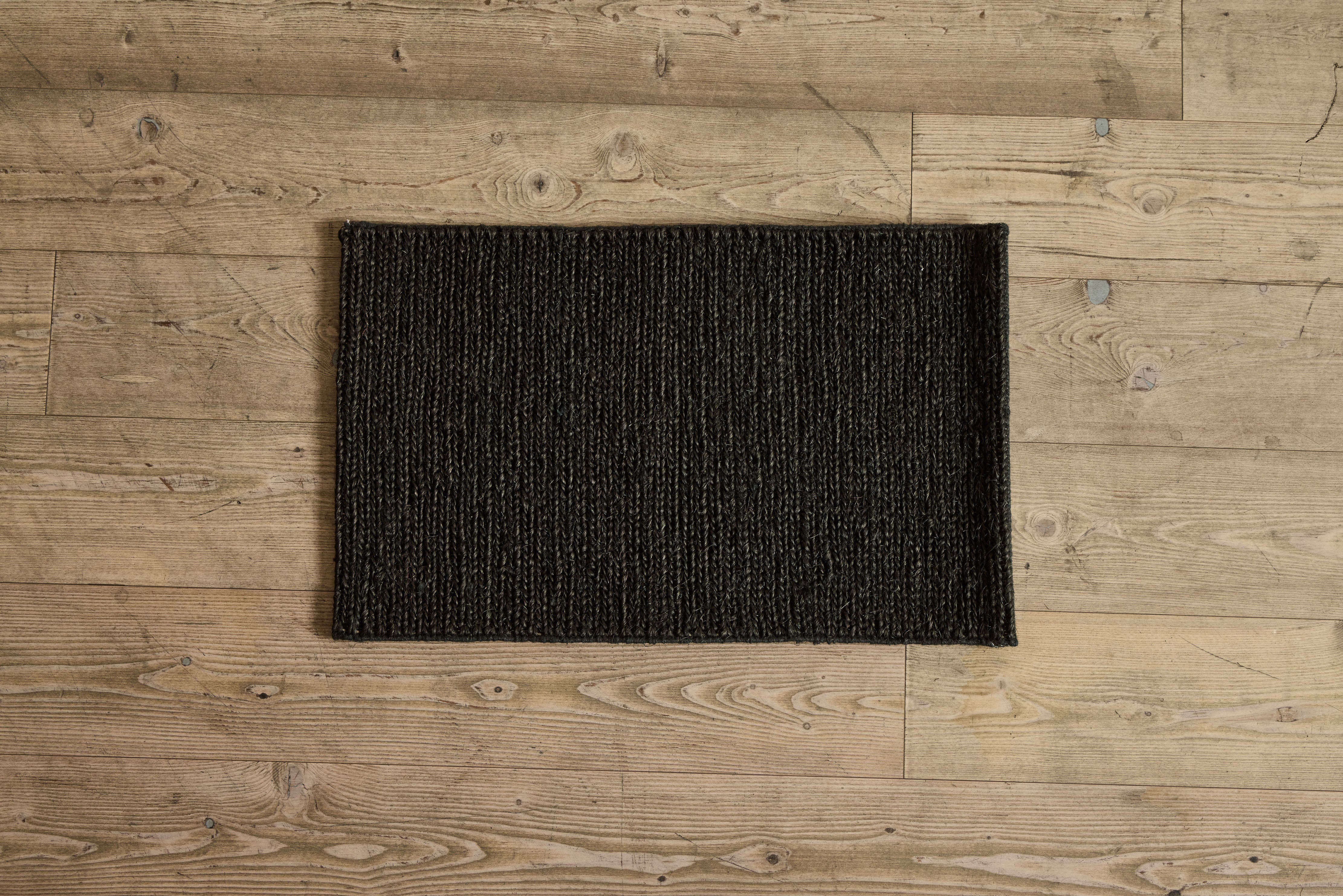 Petite Braid Welcome Mats in Charcoal  (Multiple Sizes)