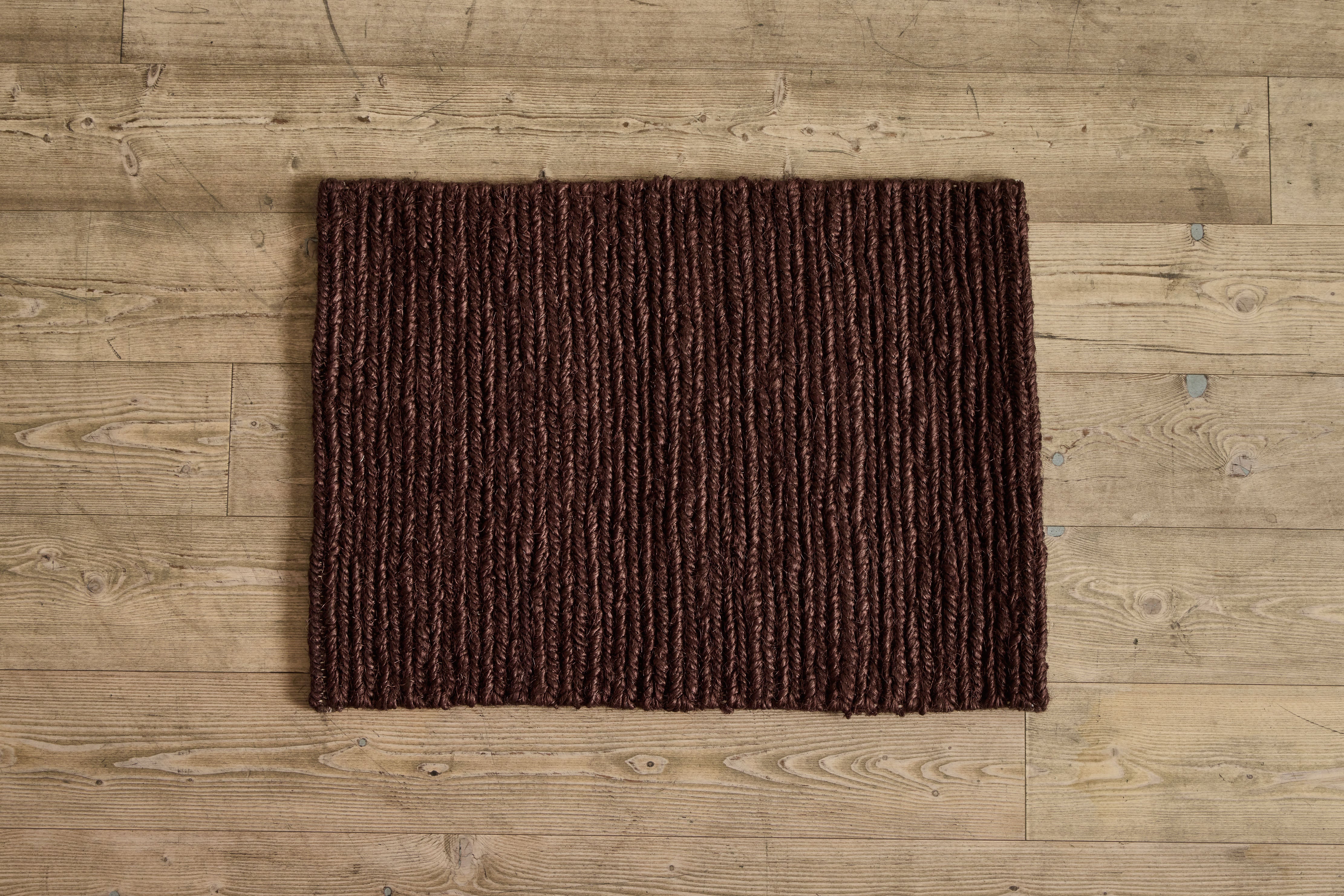 French Braid Welcome Mats in Cocoa (Multiple Sizes)