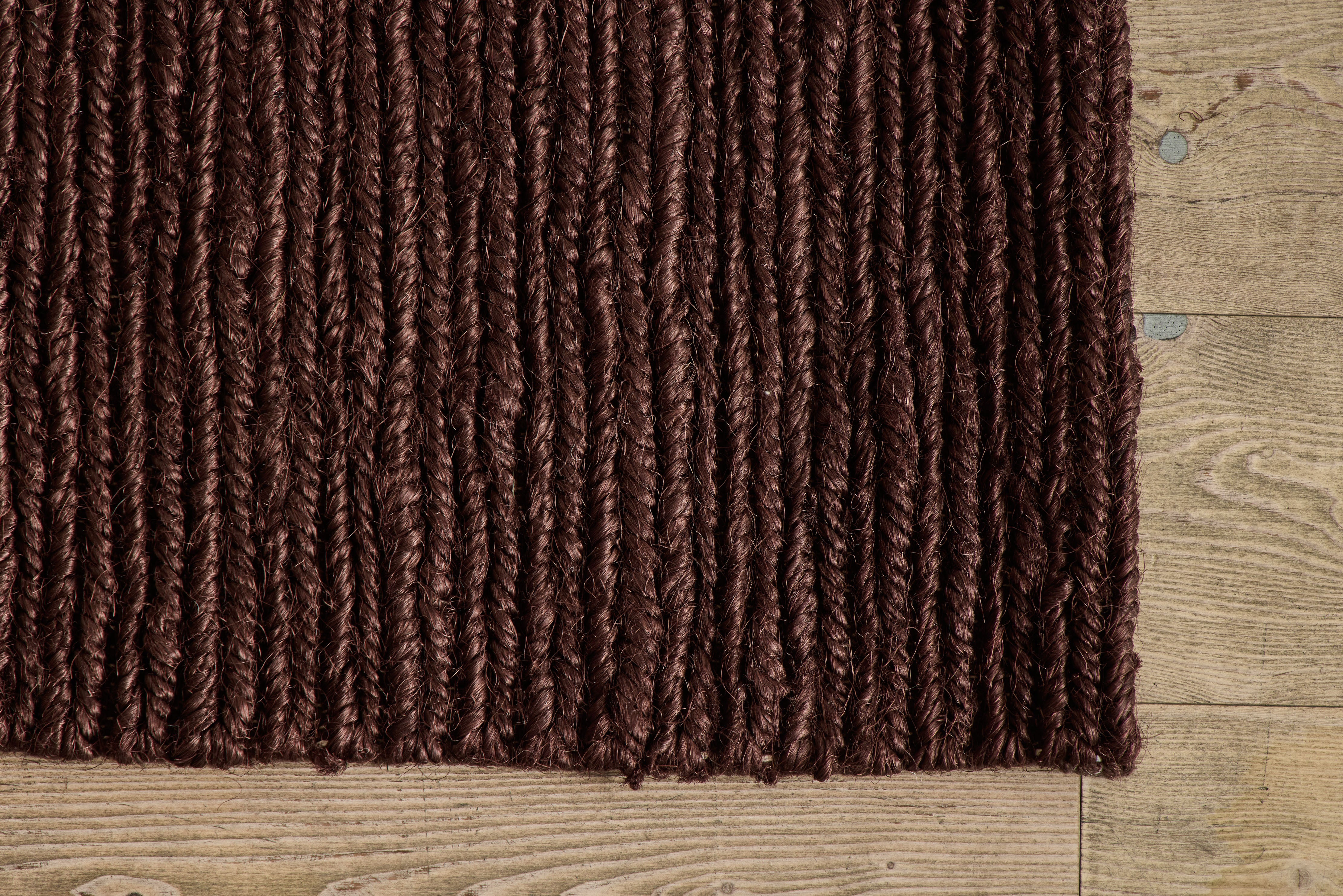 French Braid Welcome Mats in Cocoa (Multiple Sizes)