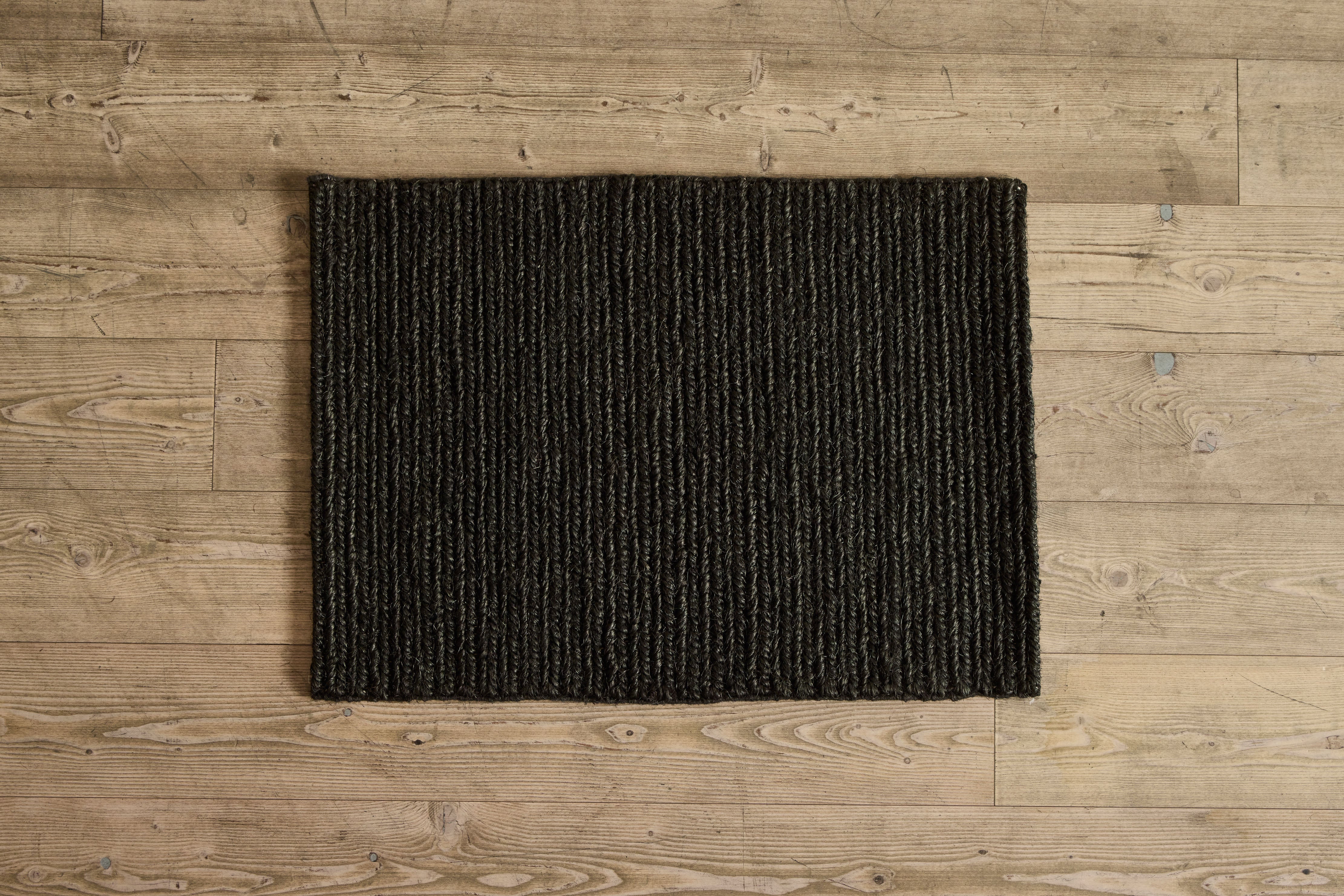 French Braid Welcome Mats in Charcoal  (Multiple Sizes)