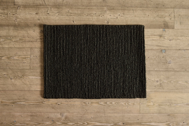 French Braid Welcome Mats in Charcoal  (Multiple Sizes)