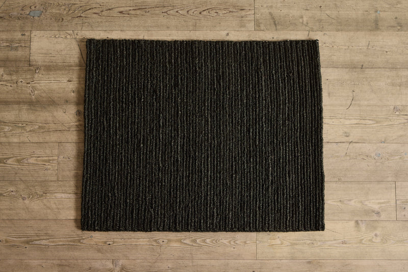 French Braid Welcome Mats in Charcoal  (Multiple Sizes)