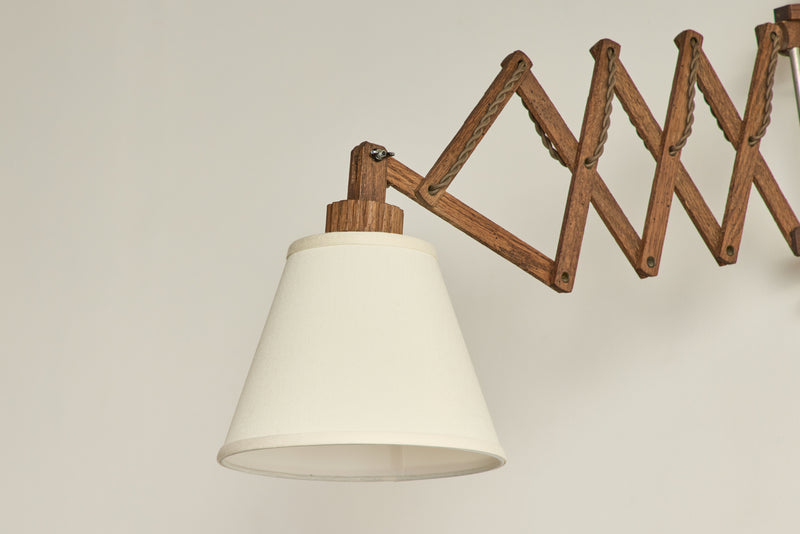 Oak Scissor Wall Sconce
