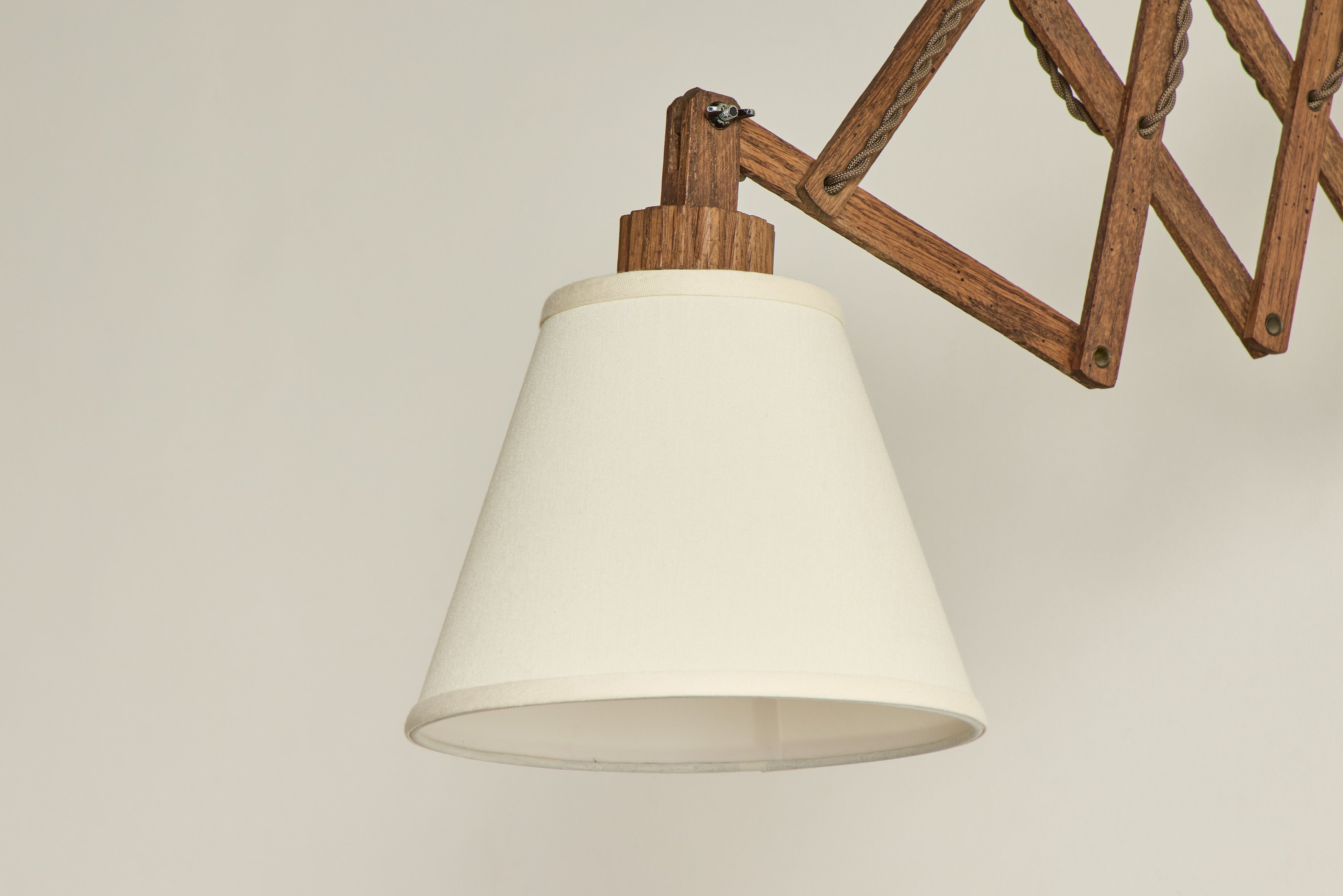 Oak Scissor Wall Sconce