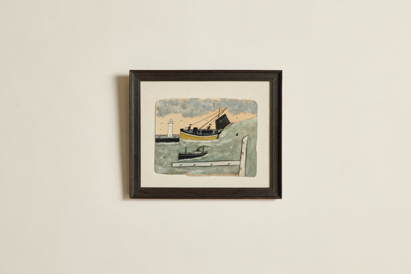 Lugger with Mast Stepped