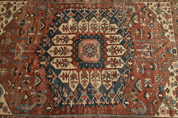Blush & Blue Serapi Rug 9’ x 12’ 1”