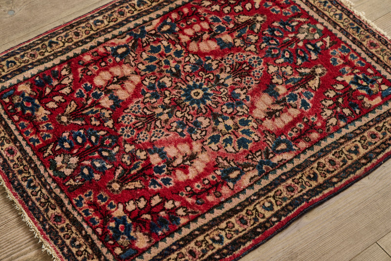 Sarouk Scatter Rug 2'x 3'