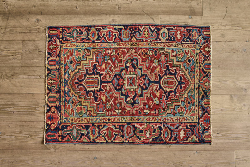 Geometric Baluch Throw Rug 3’ X 3’9