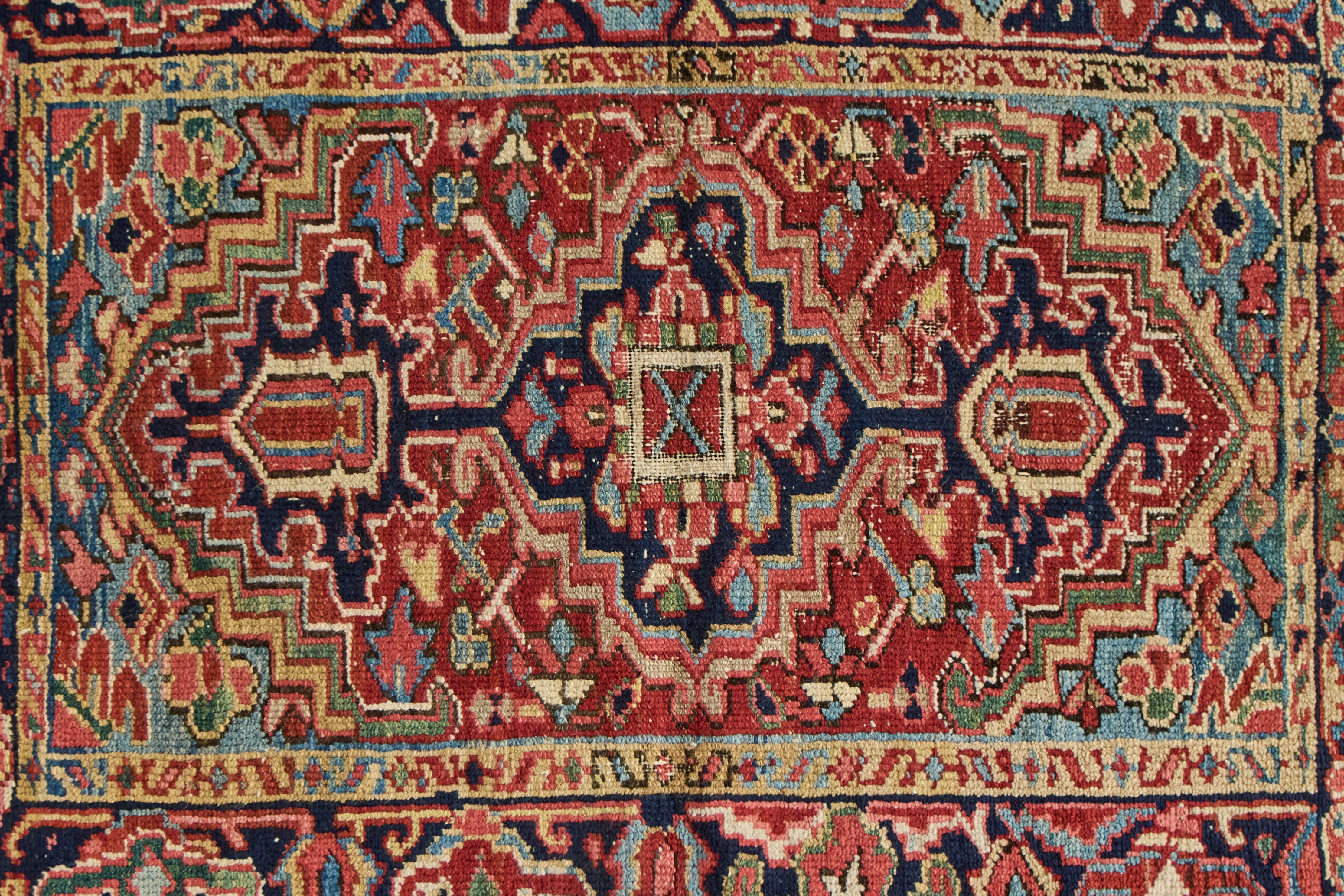 Geometric Baluch Throw Rug 3’ X 3’9