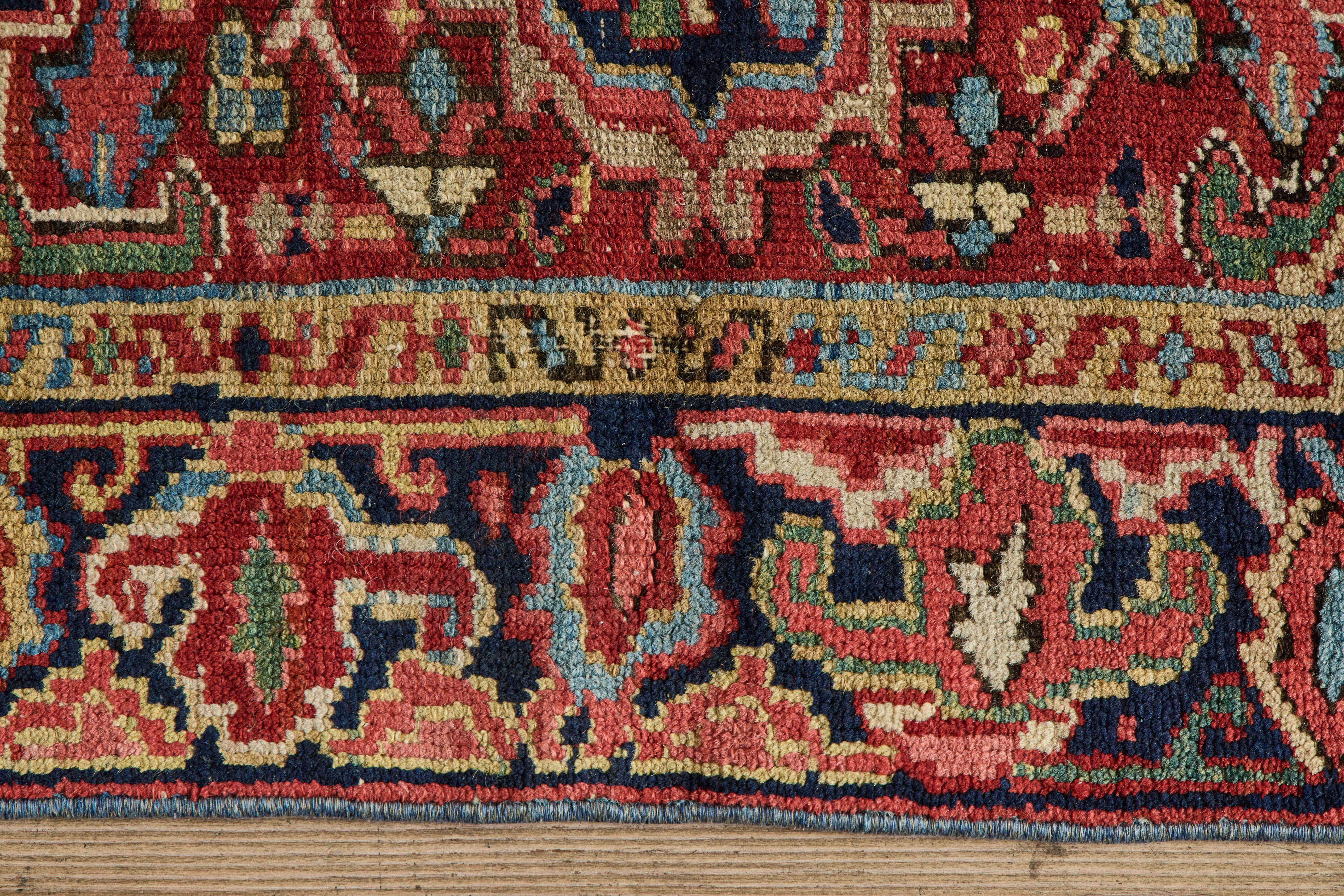 Geometric Baluch Throw Rug 3’ X 3’9