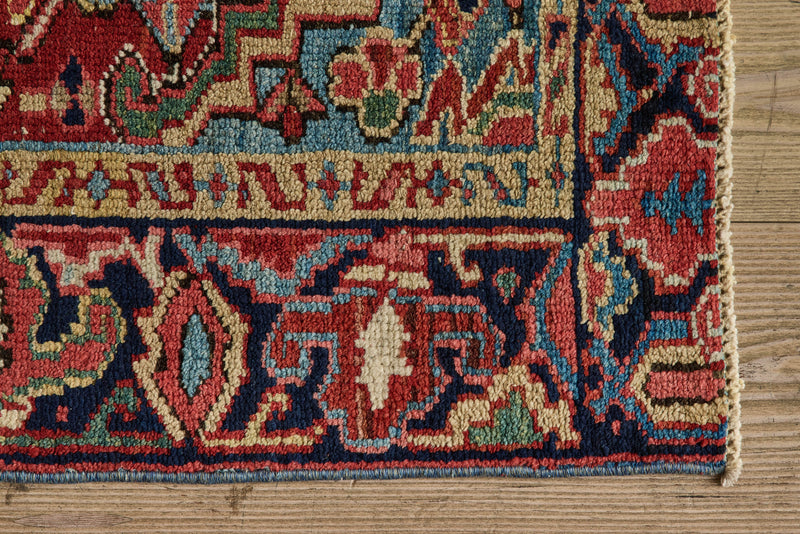 Geometric Baluch Throw Rug 3’ X 3’9