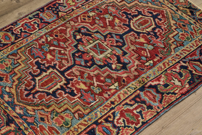 Geometric Baluch Throw Rug 3’ X 3’9