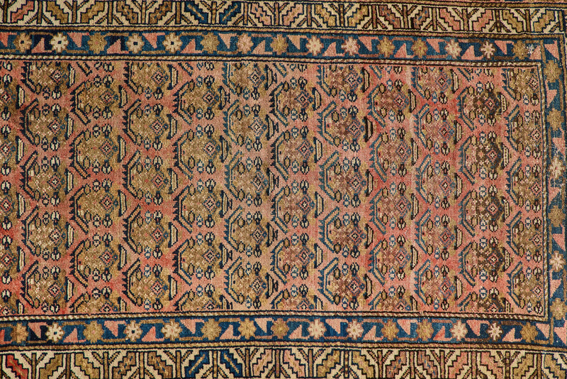 Blush Boteh Throw Rug 3’4 X 4’10