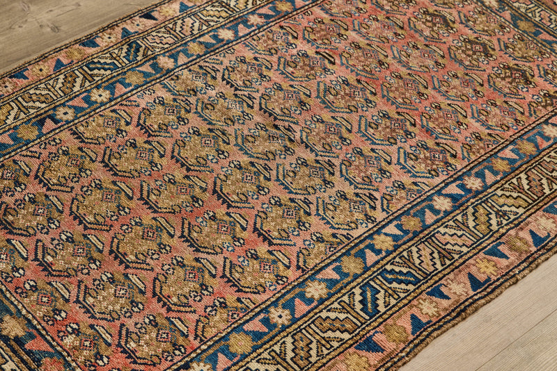 Blush Boteh Throw Rug 3’4 X 4’10