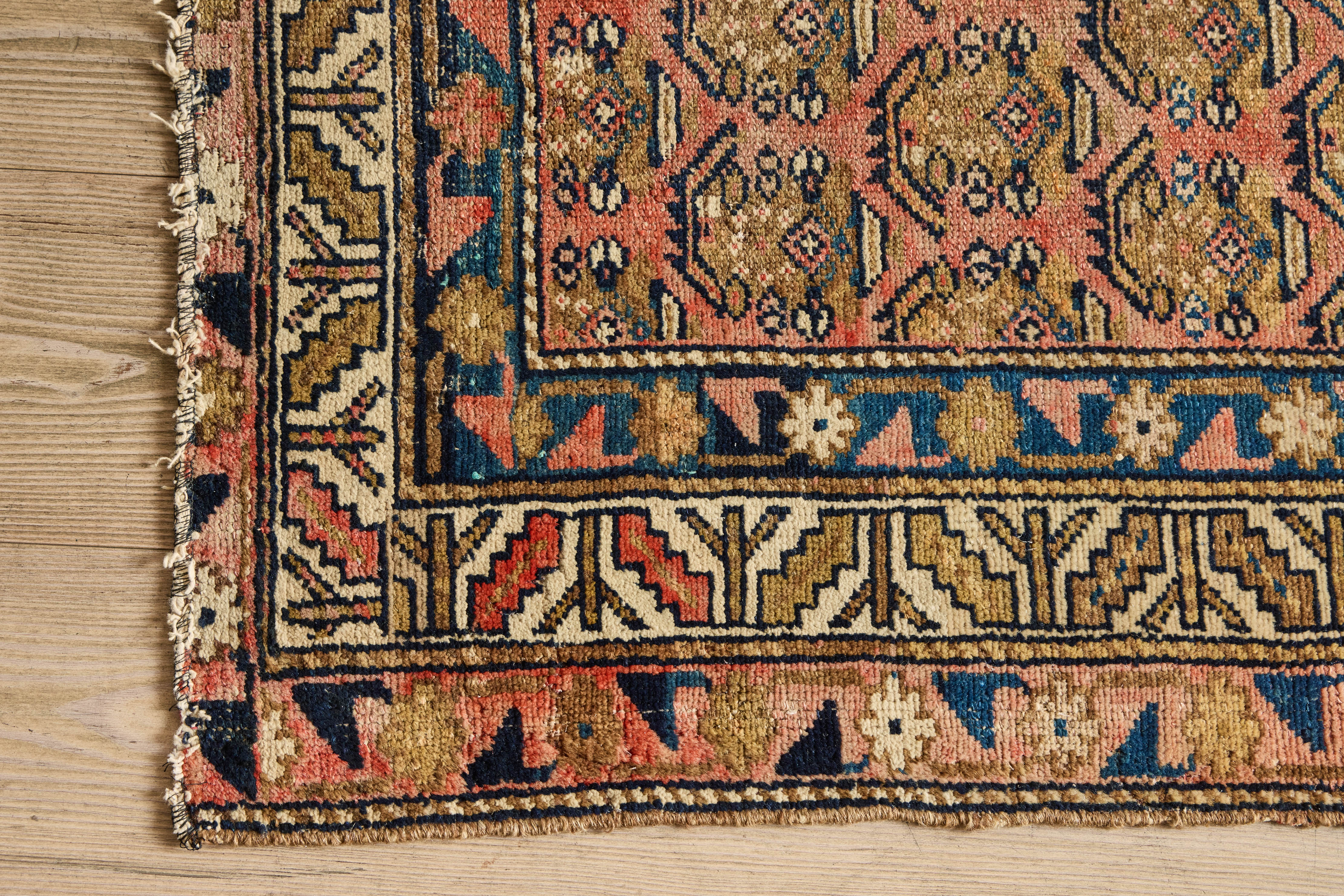 Blush Boteh Throw Rug 3’4 X 4’10