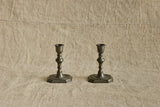 Pair of Danish Pewter Candlestick Holders