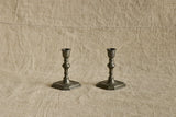Pair of Danish Pewter Candlestick Holders