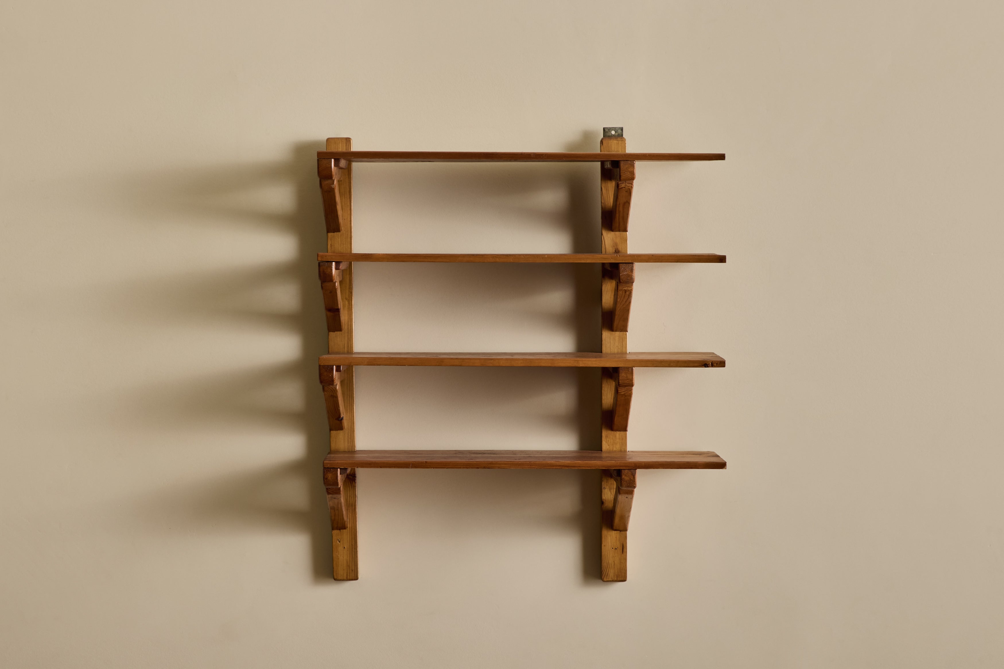 1960s Wood Wall Shelf