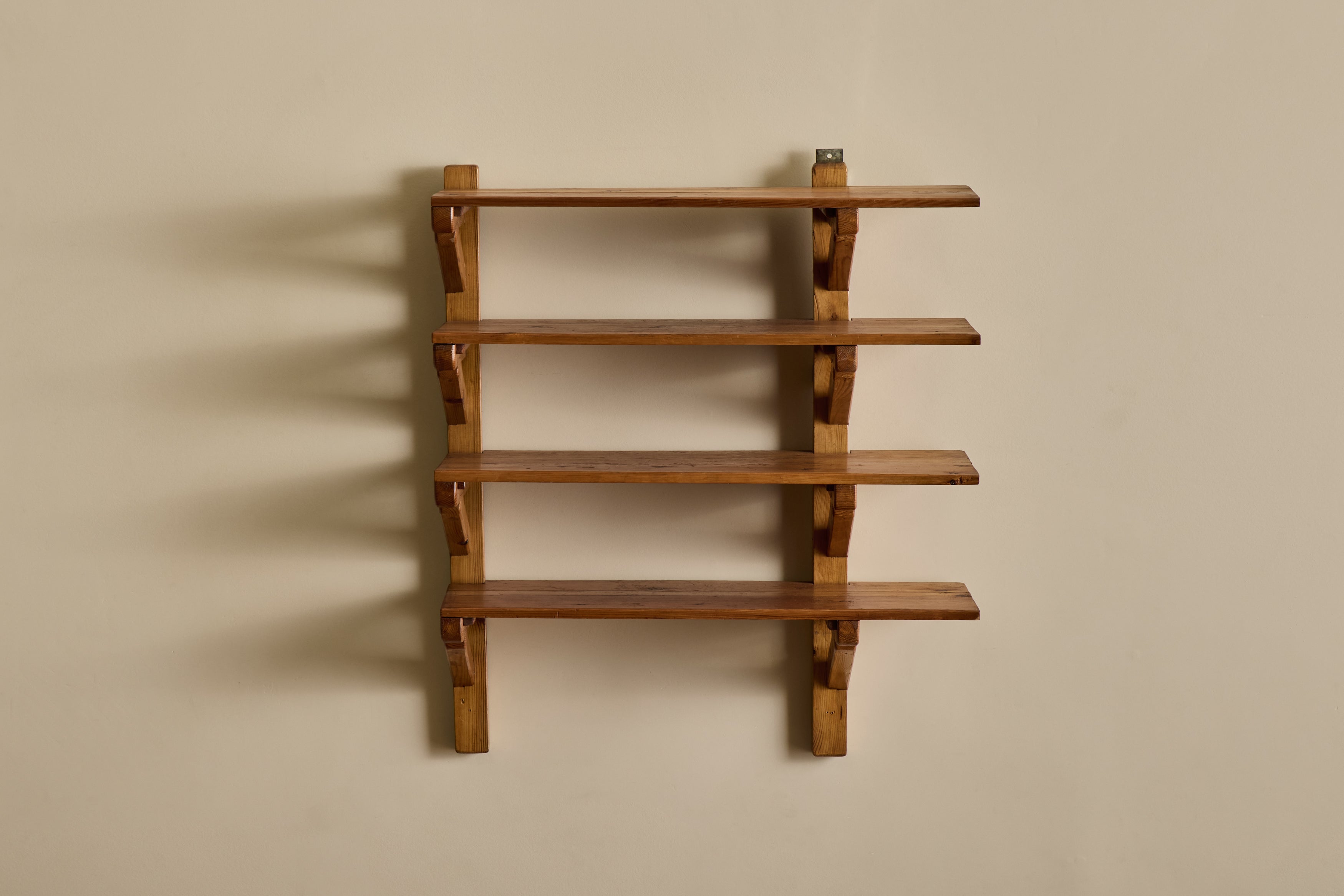 1960s Wood Wall Shelf