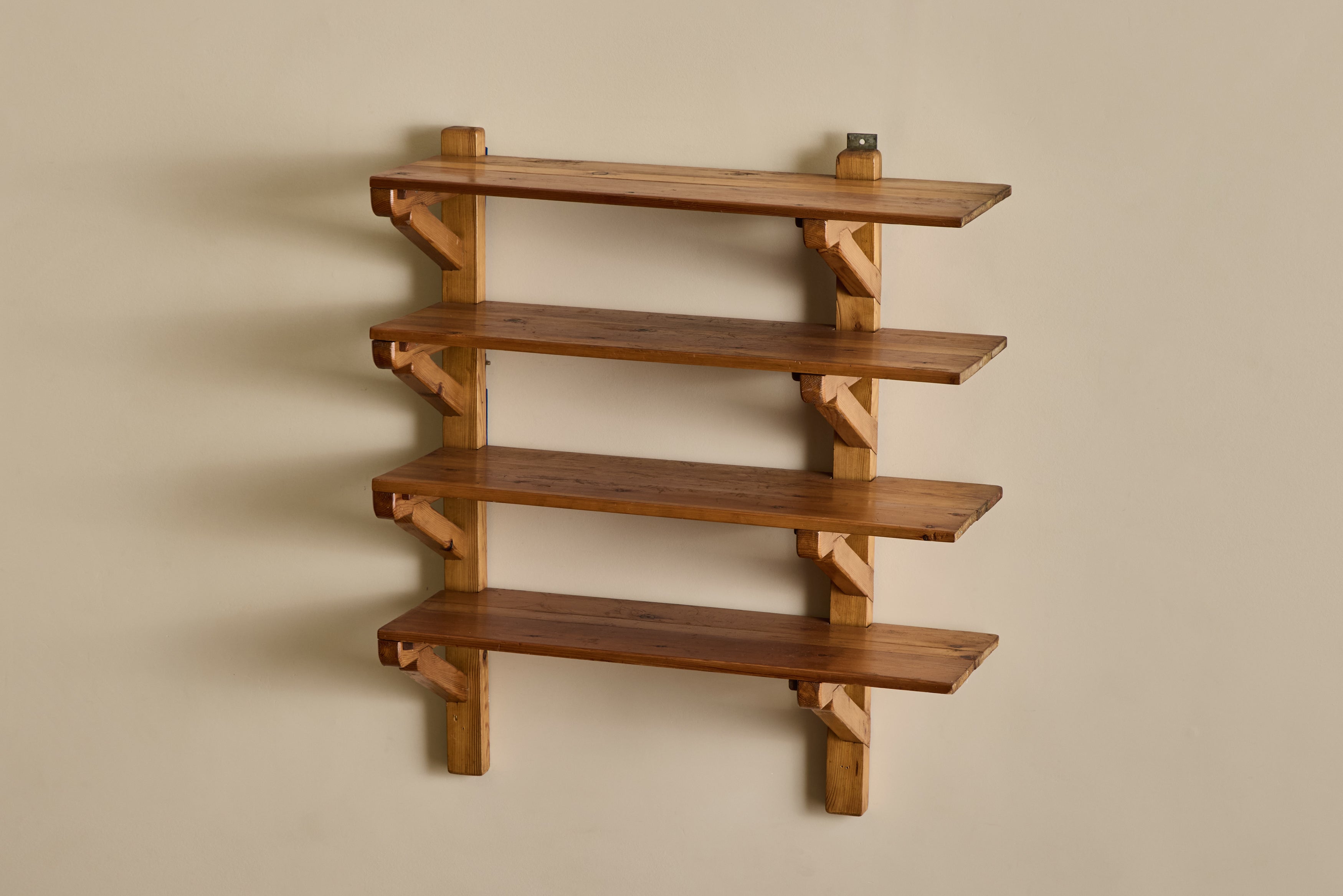 1960s Wood Wall Shelf