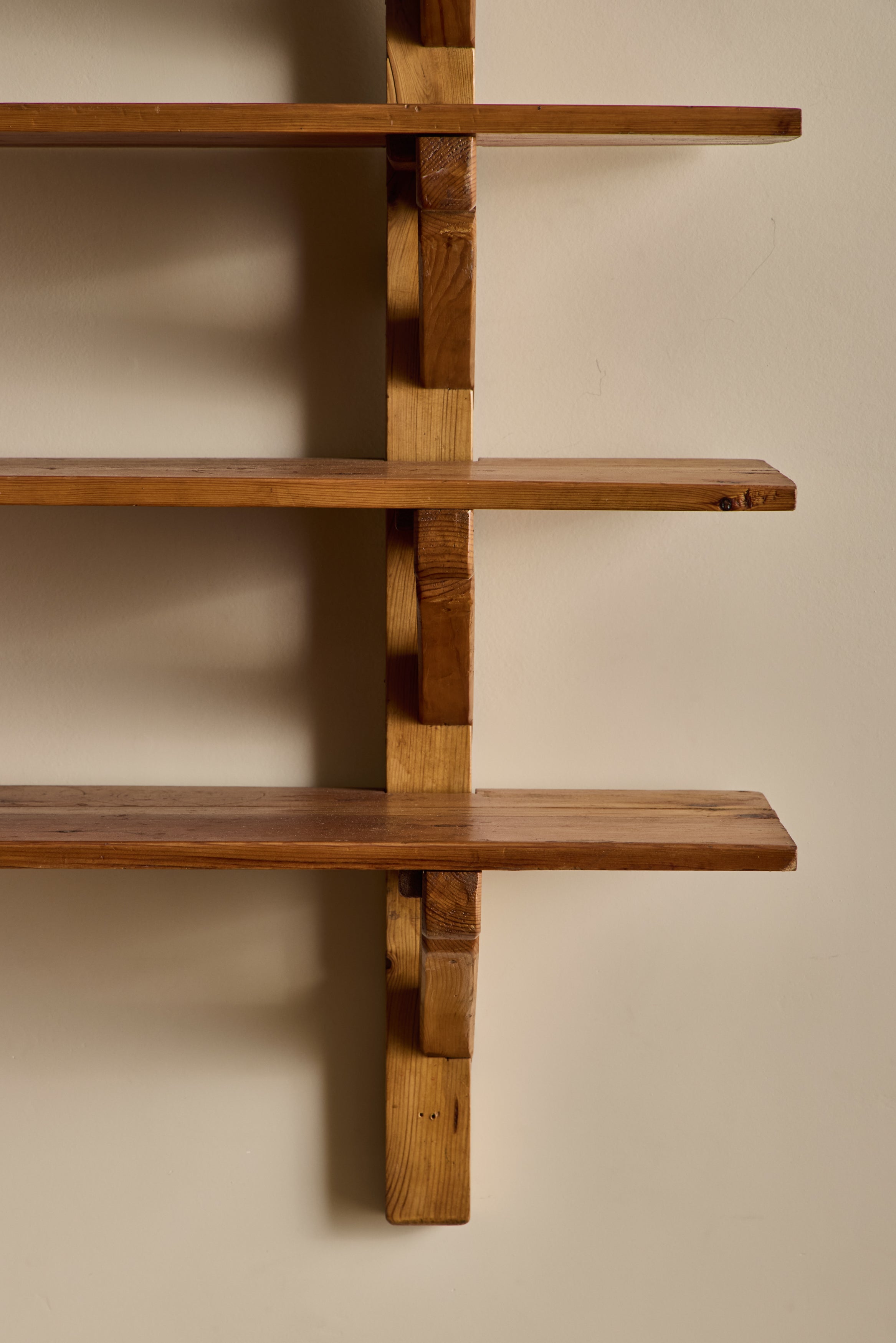 1960s Wood Wall Shelf