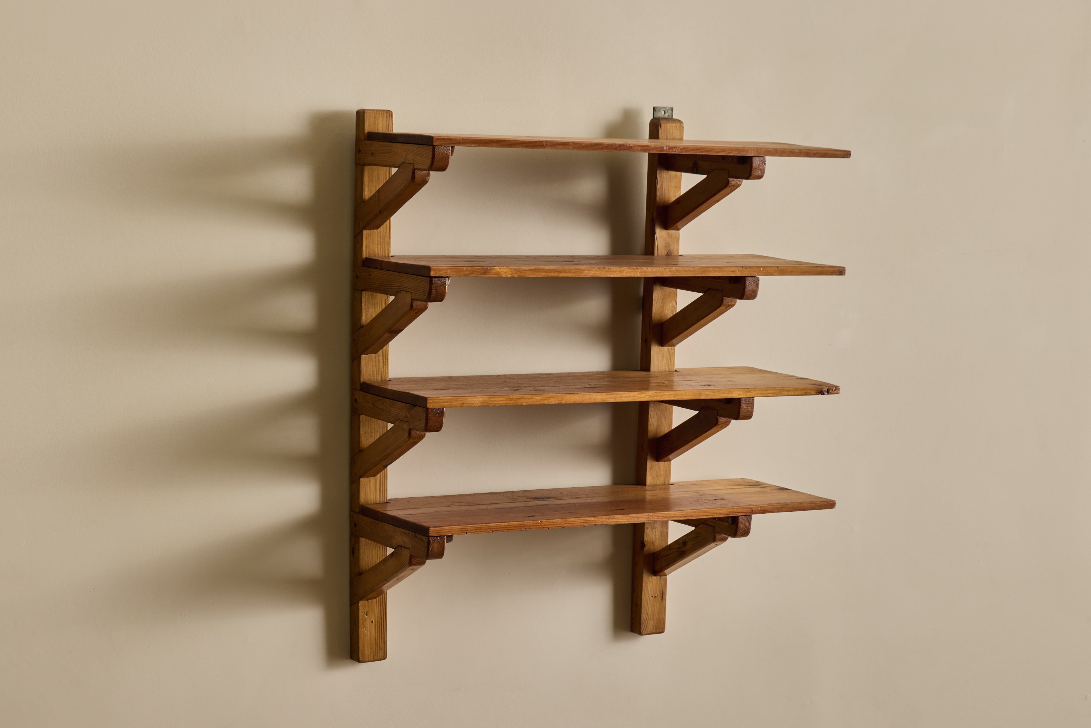 1960s Wood Wall Shelf