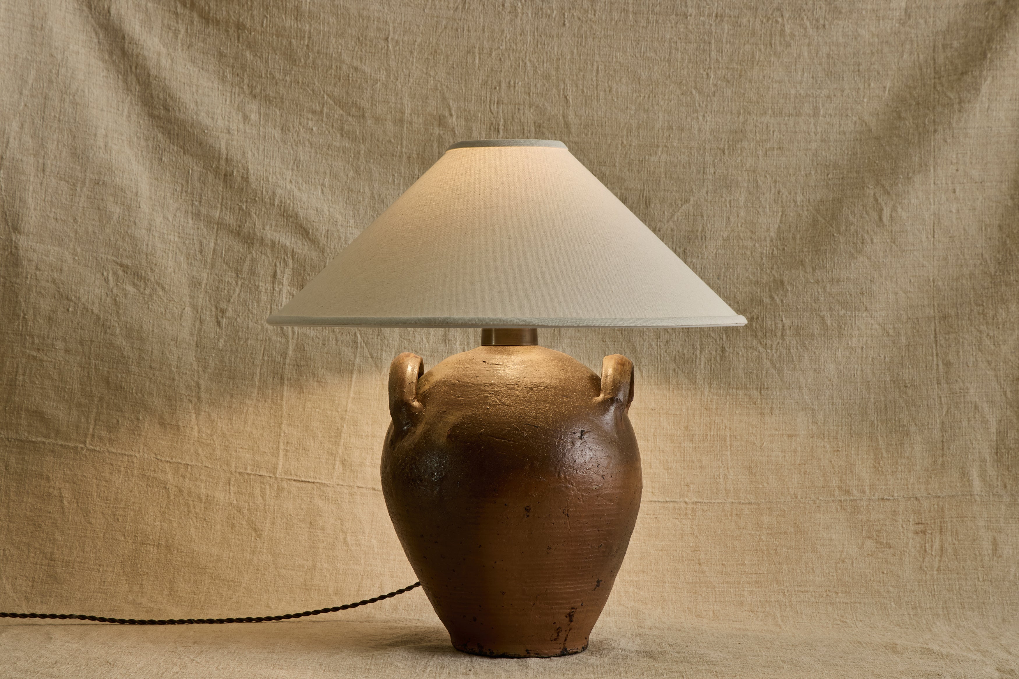 French Stoneware Jug Lamp No. 15