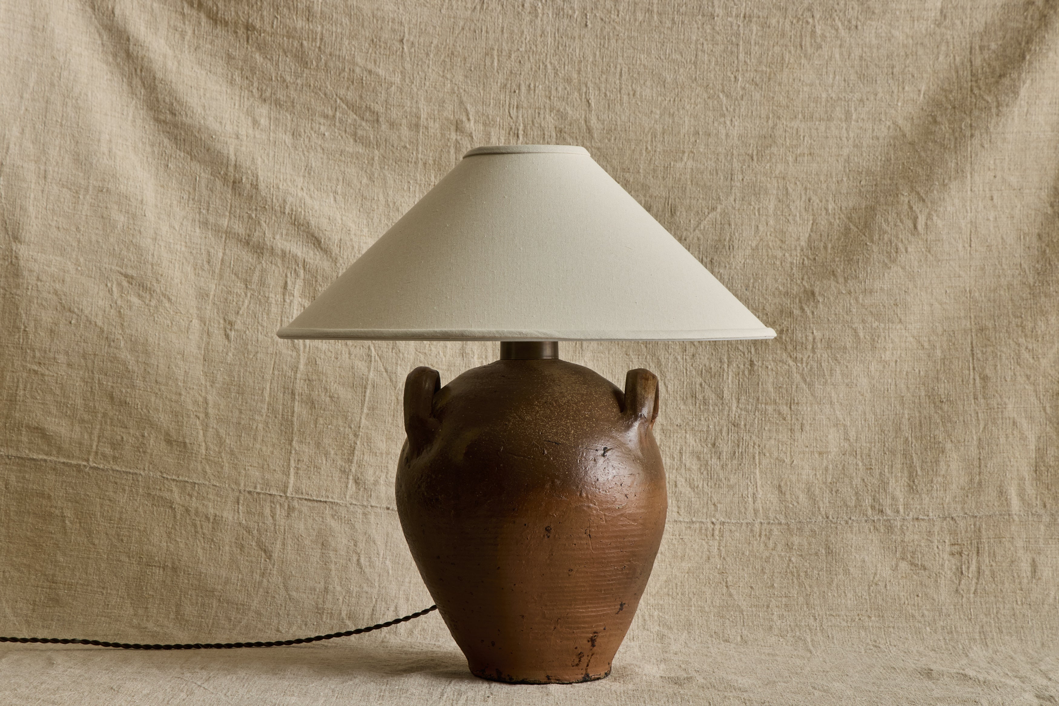 French Stoneware Jug Lamp No. 15