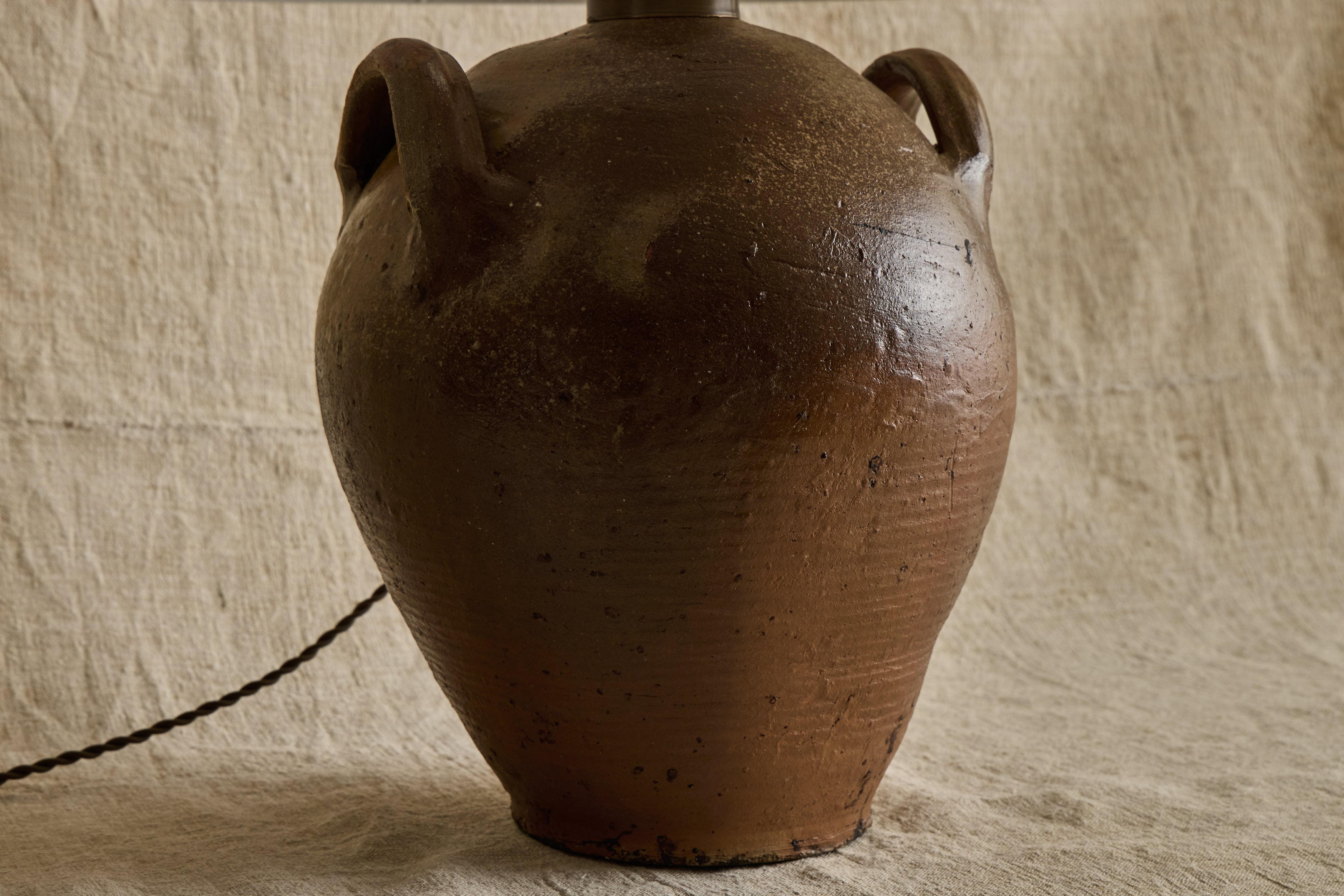 French Stoneware Jug Lamp No. 15