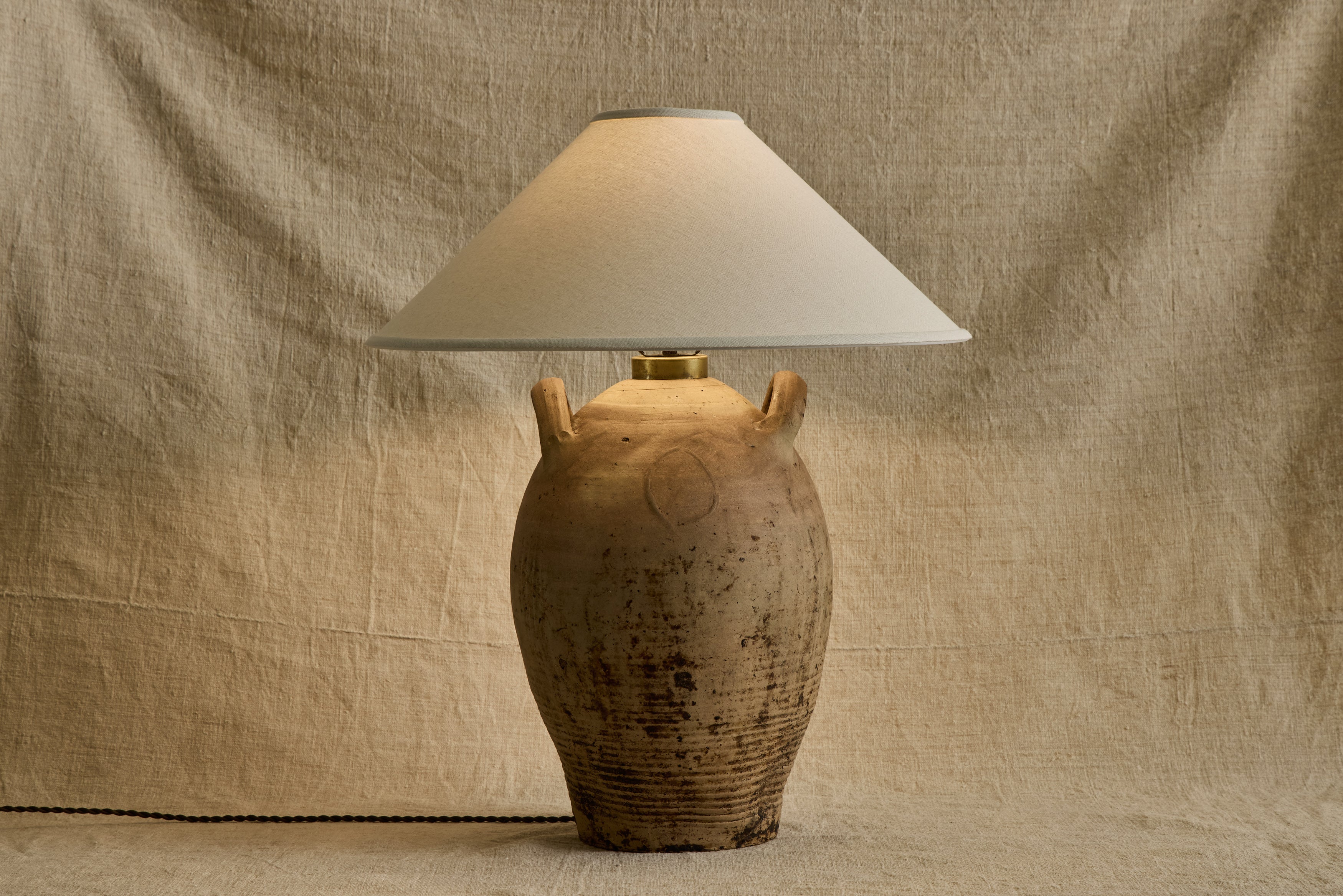 French Stoneware Jug Lamp No. 16