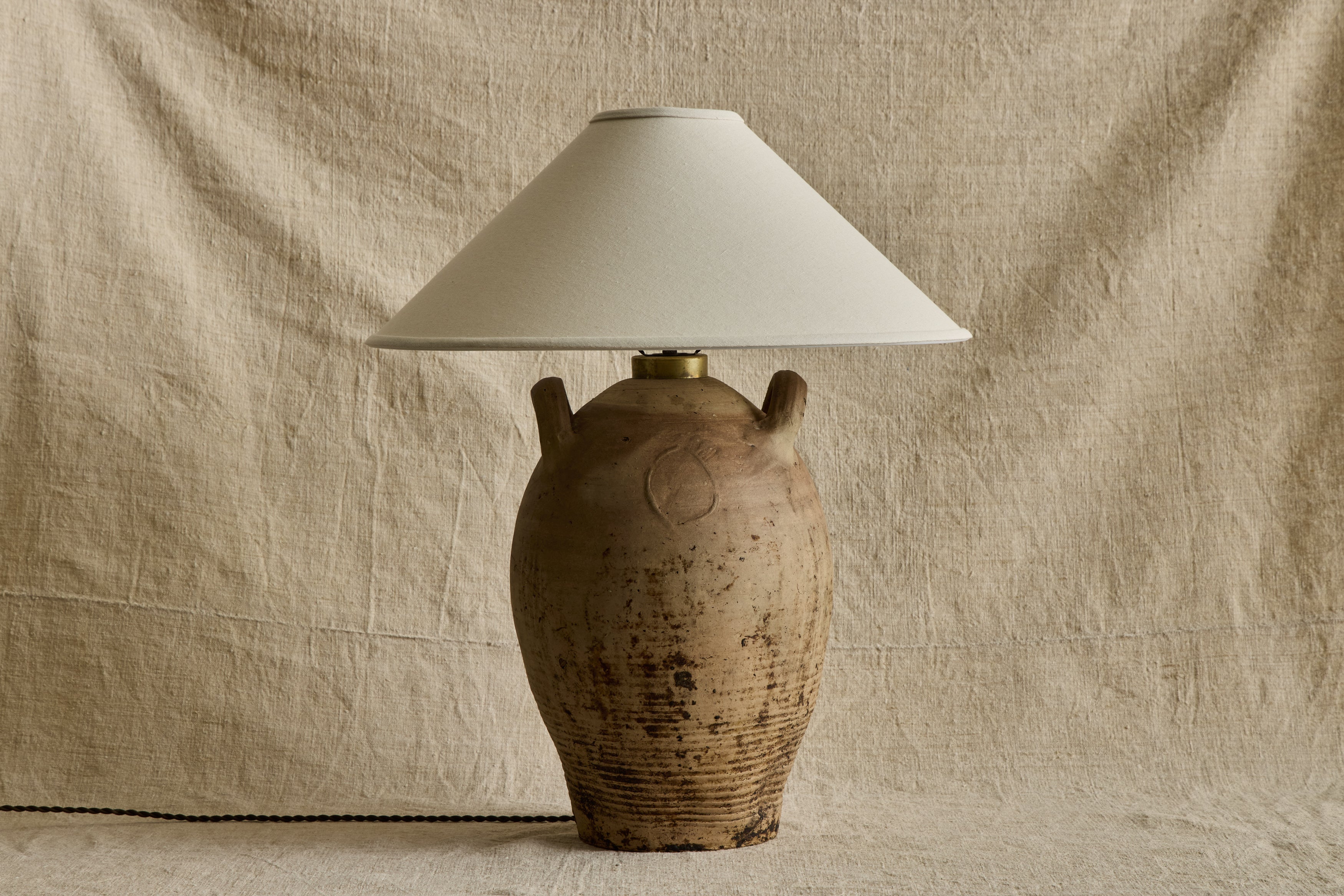 French Stoneware Jug Lamp No. 16