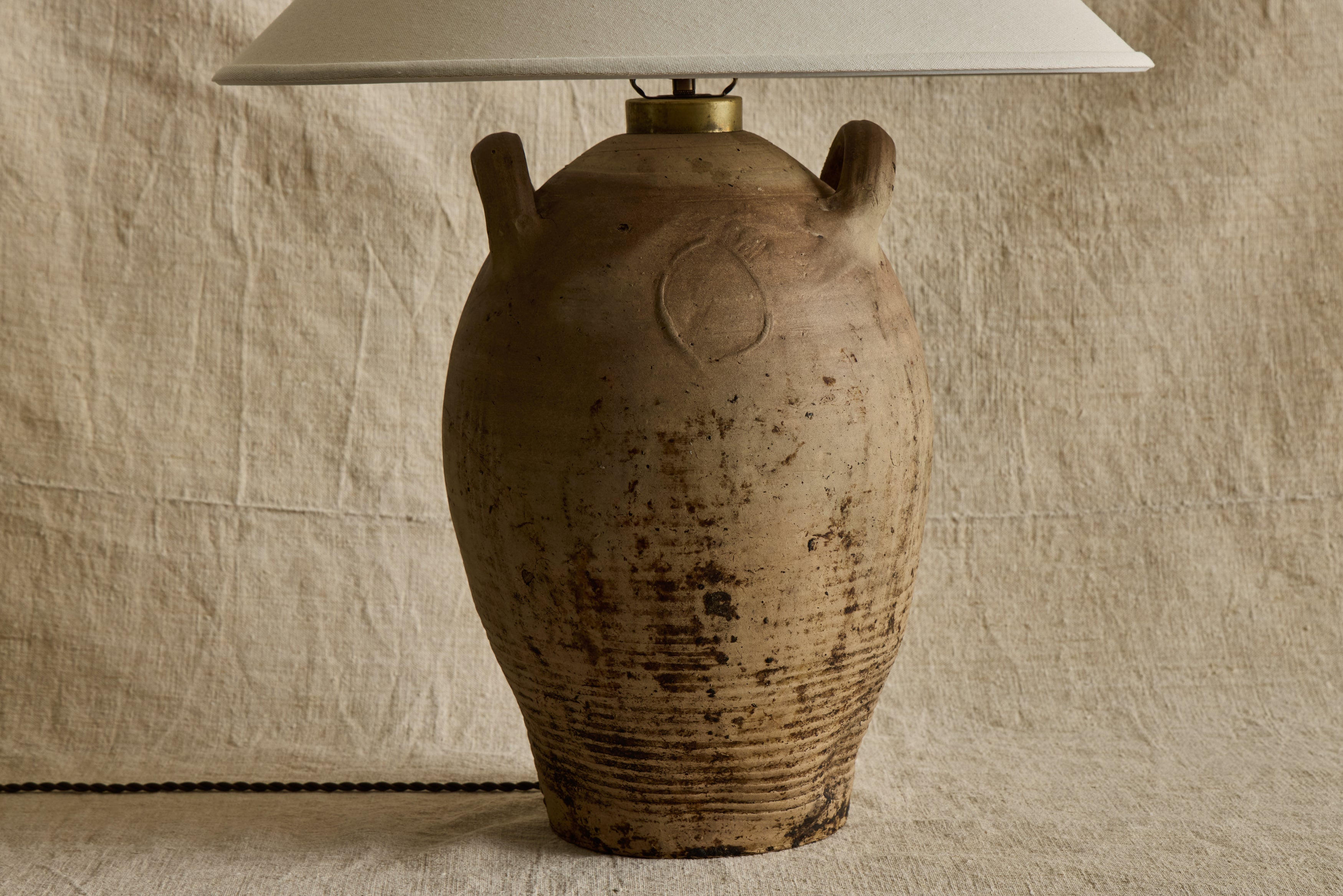 French Stoneware Jug Lamp No. 16