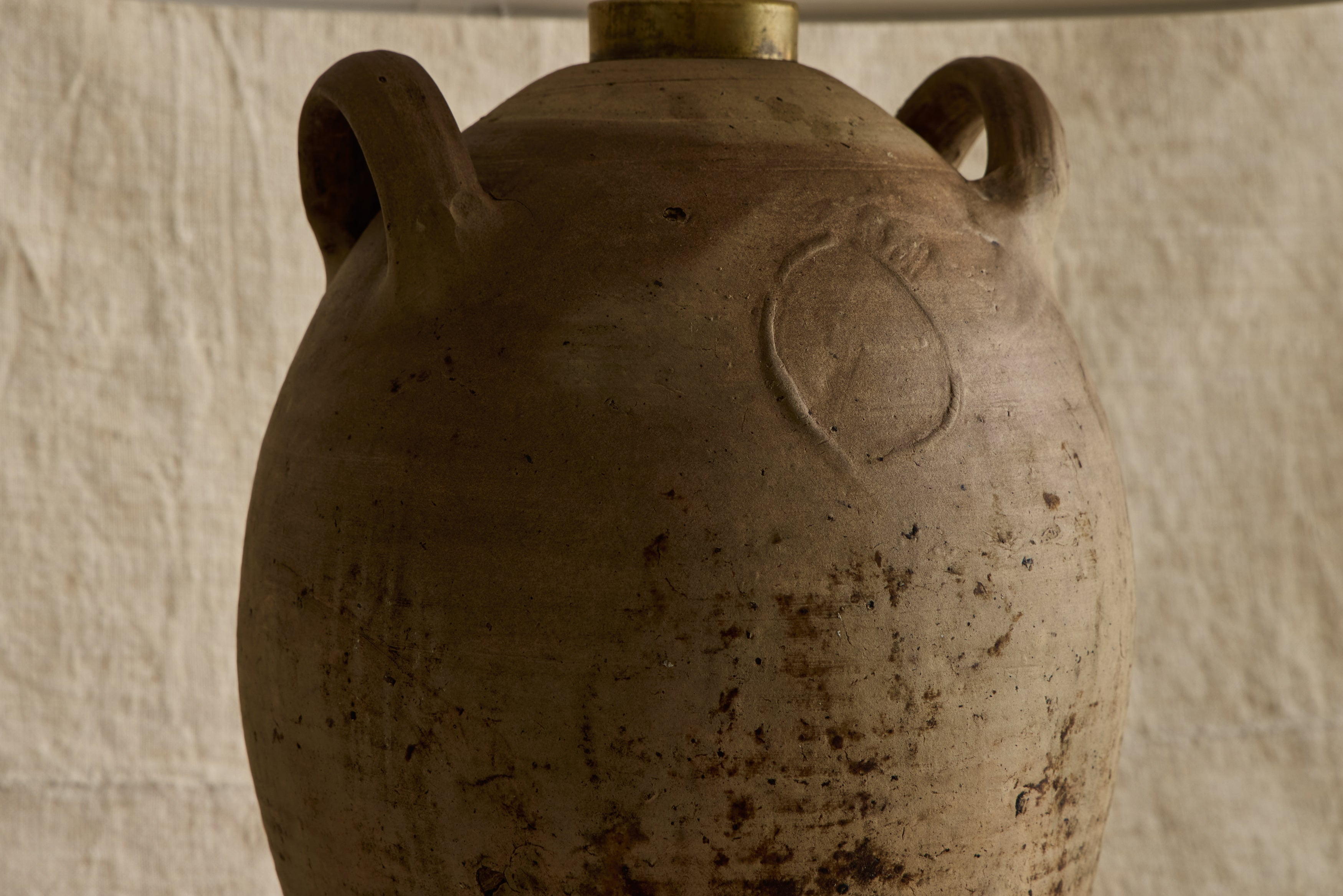 French Stoneware Jug Lamp No. 16