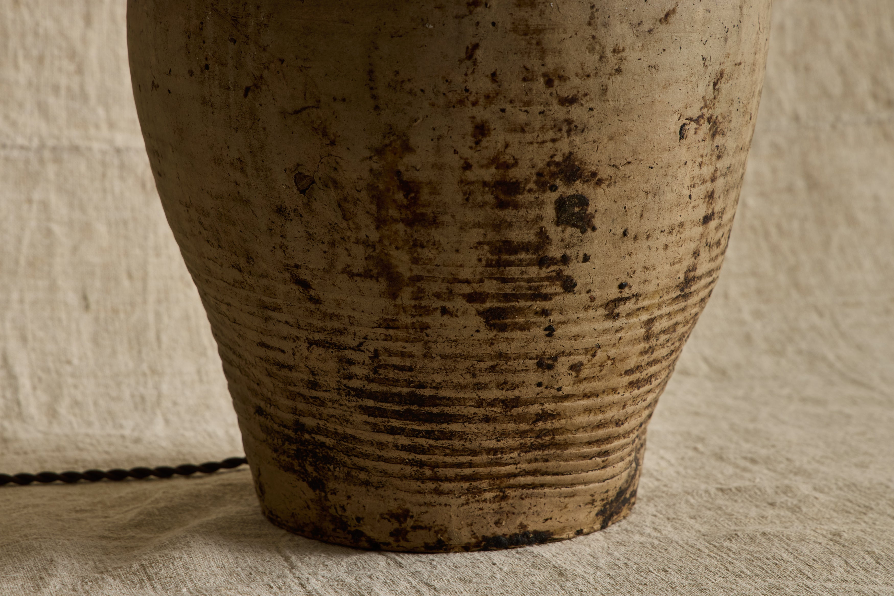 French Stoneware Jug Lamp No. 16