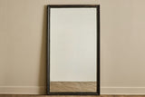 Large Black Wood Mirror