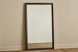 Large Black Wood Mirror
