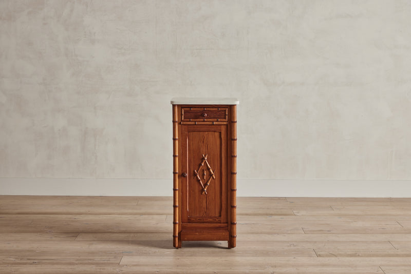 Faux Bamboo Nightstand
