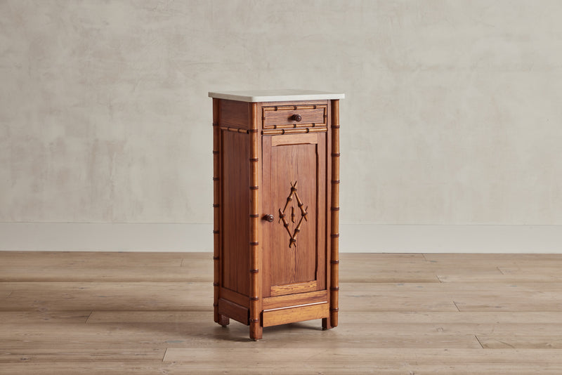 Faux Bamboo Nightstand