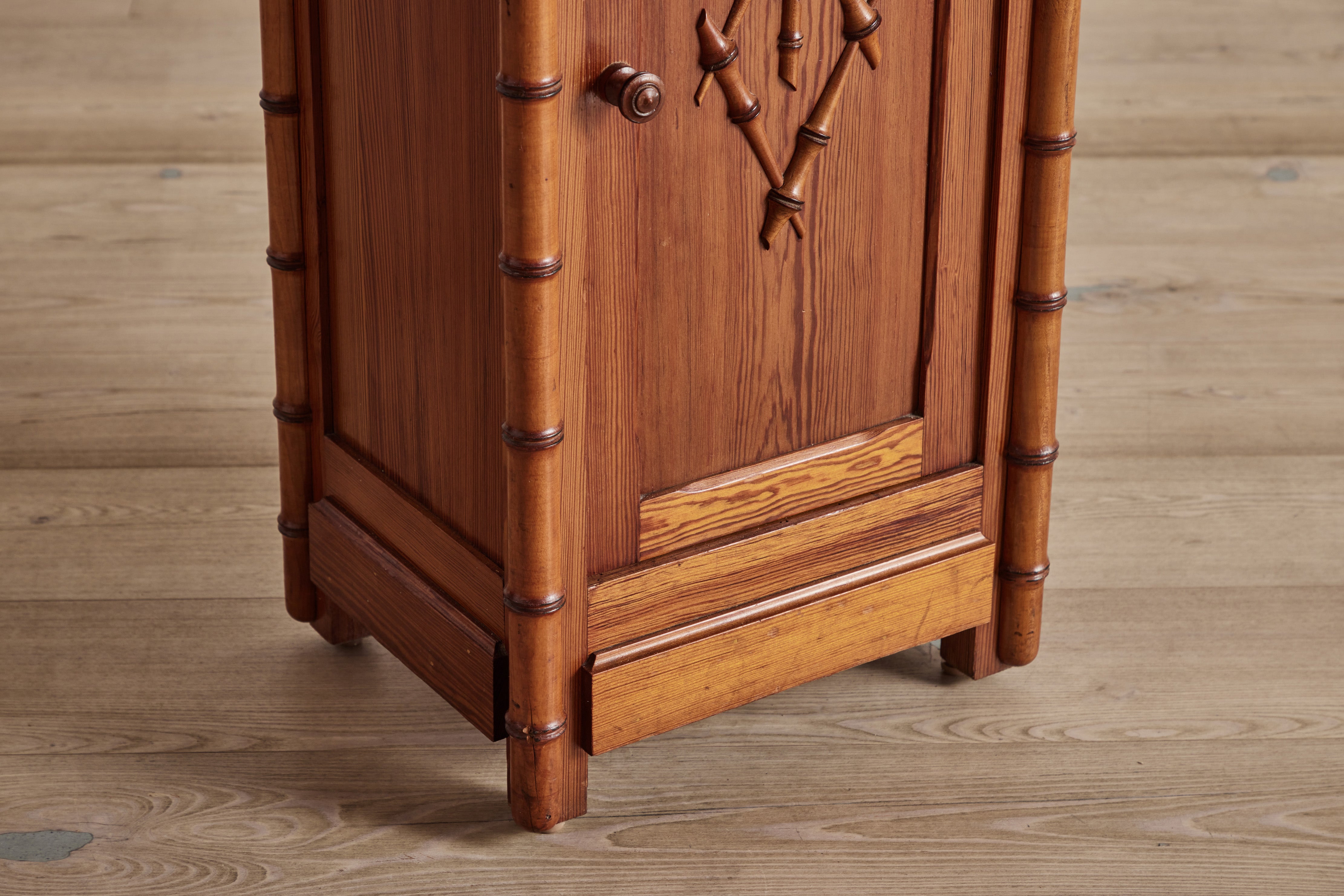 Faux Bamboo Nightstand