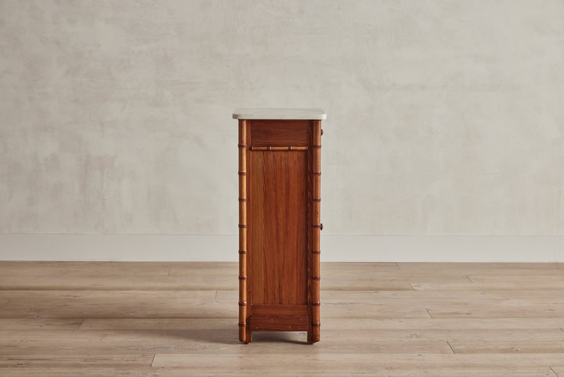 Faux Bamboo Nightstand