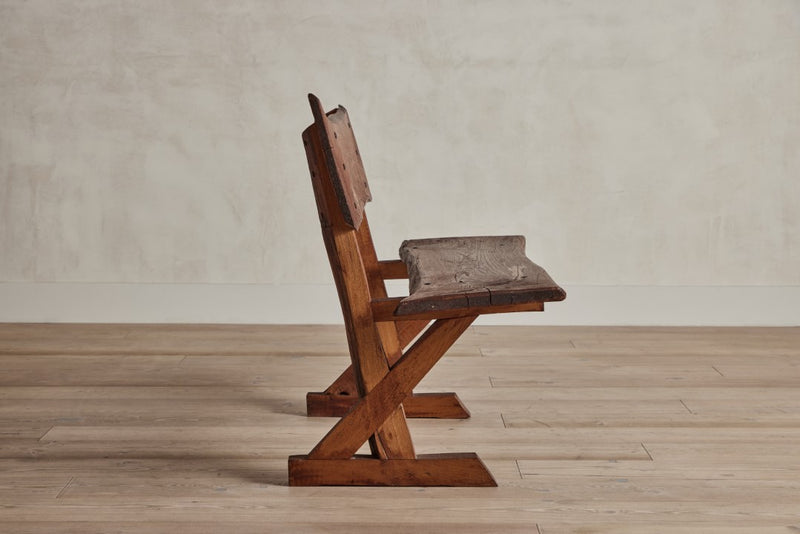 Brutalist Wood Bench