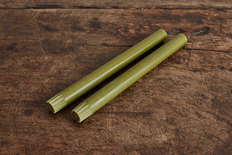 Box Of 6 Olive Column Tapers, 10”