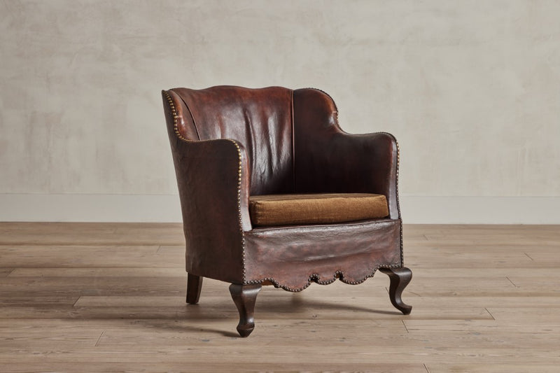 Danish Leather Club Chairs